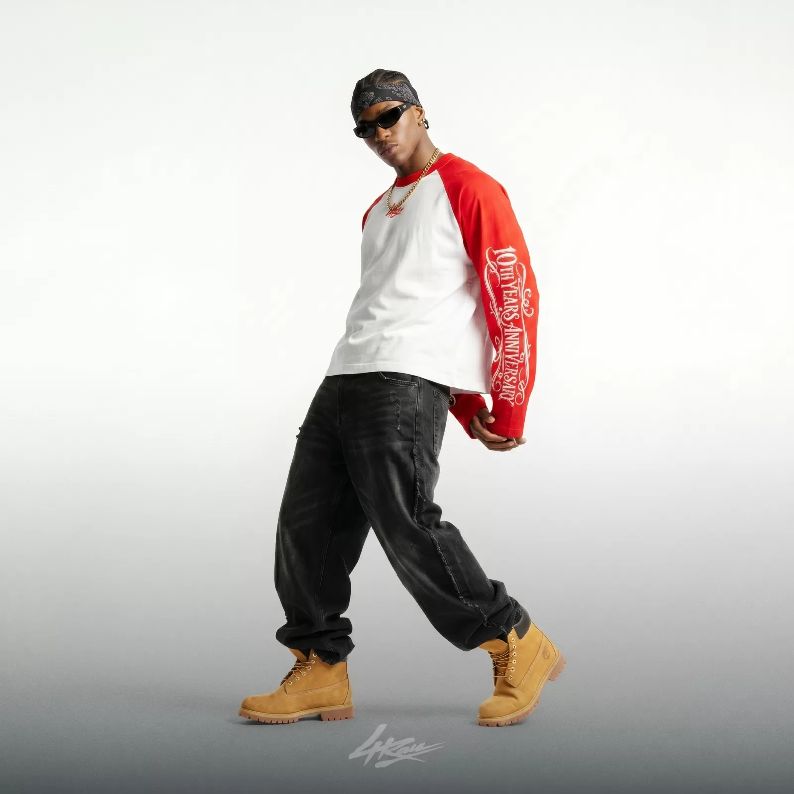 4RAU RAGLAN LONGTEE - RED - 7